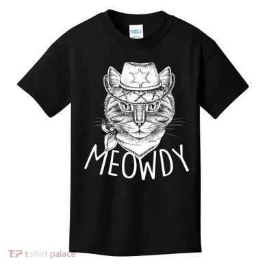 Meowdy Texas Cat Kids T-Shirt