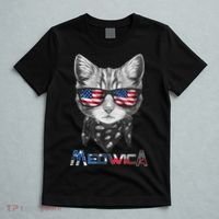 Meowica Rock Cat Funny 4th of July USA Freedom T-Shirt thumb 5