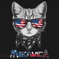 Meowica Rock Cat Funny 4th of July USA Freedom Women's Tank Top thumb 5