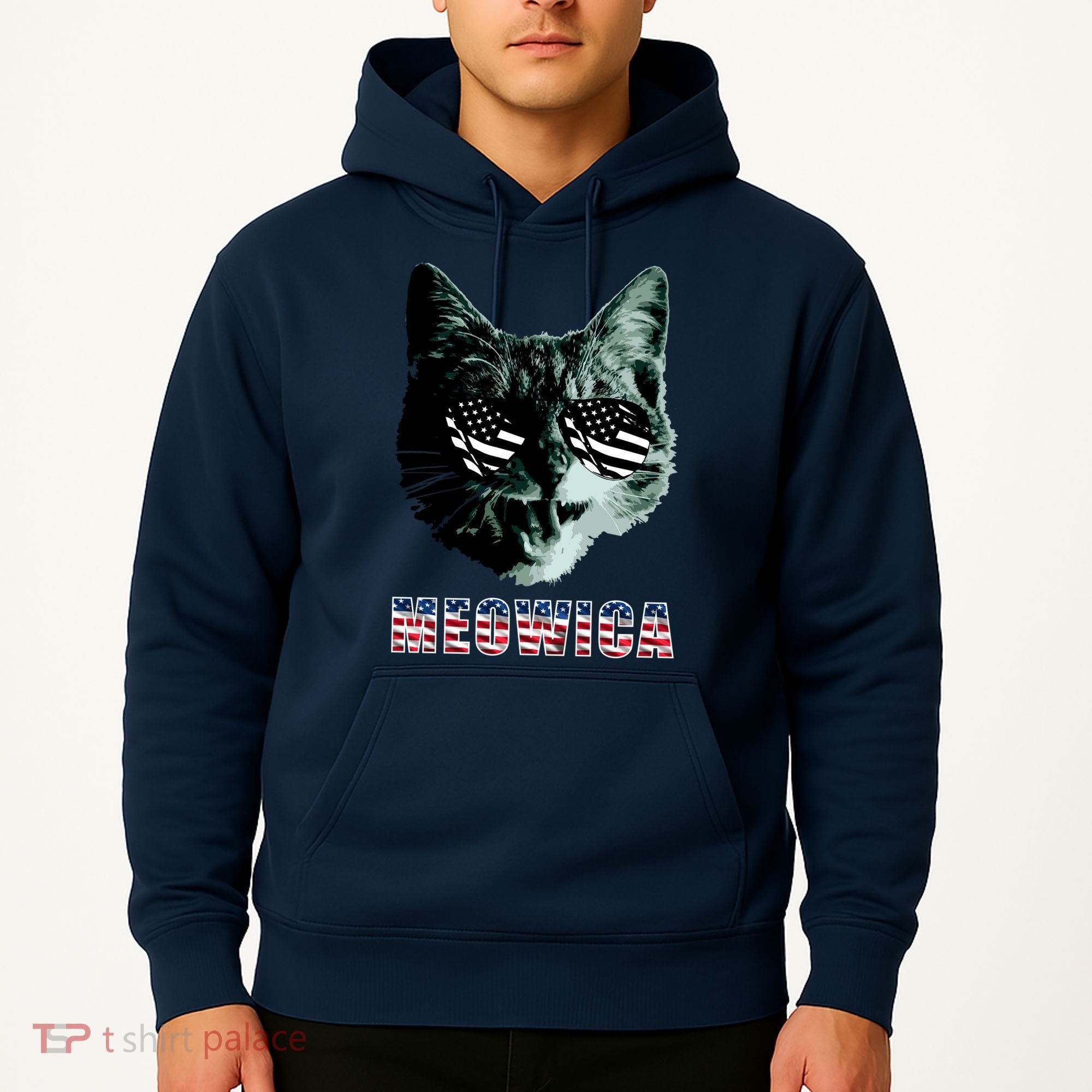 Meowica USA Cat Hoodie