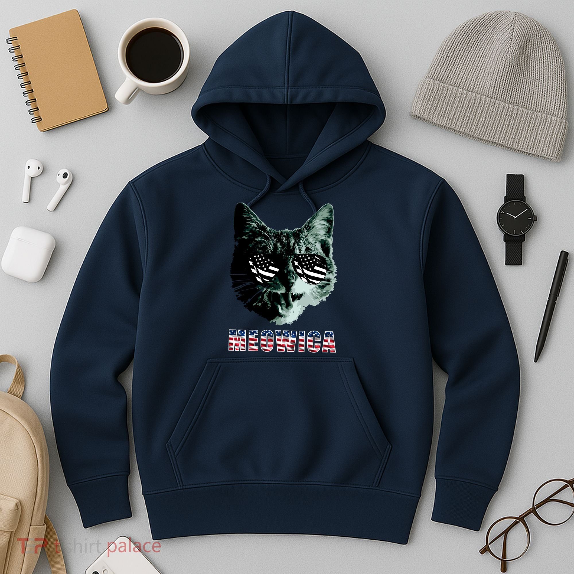 Meowica USA Cat Hoodie