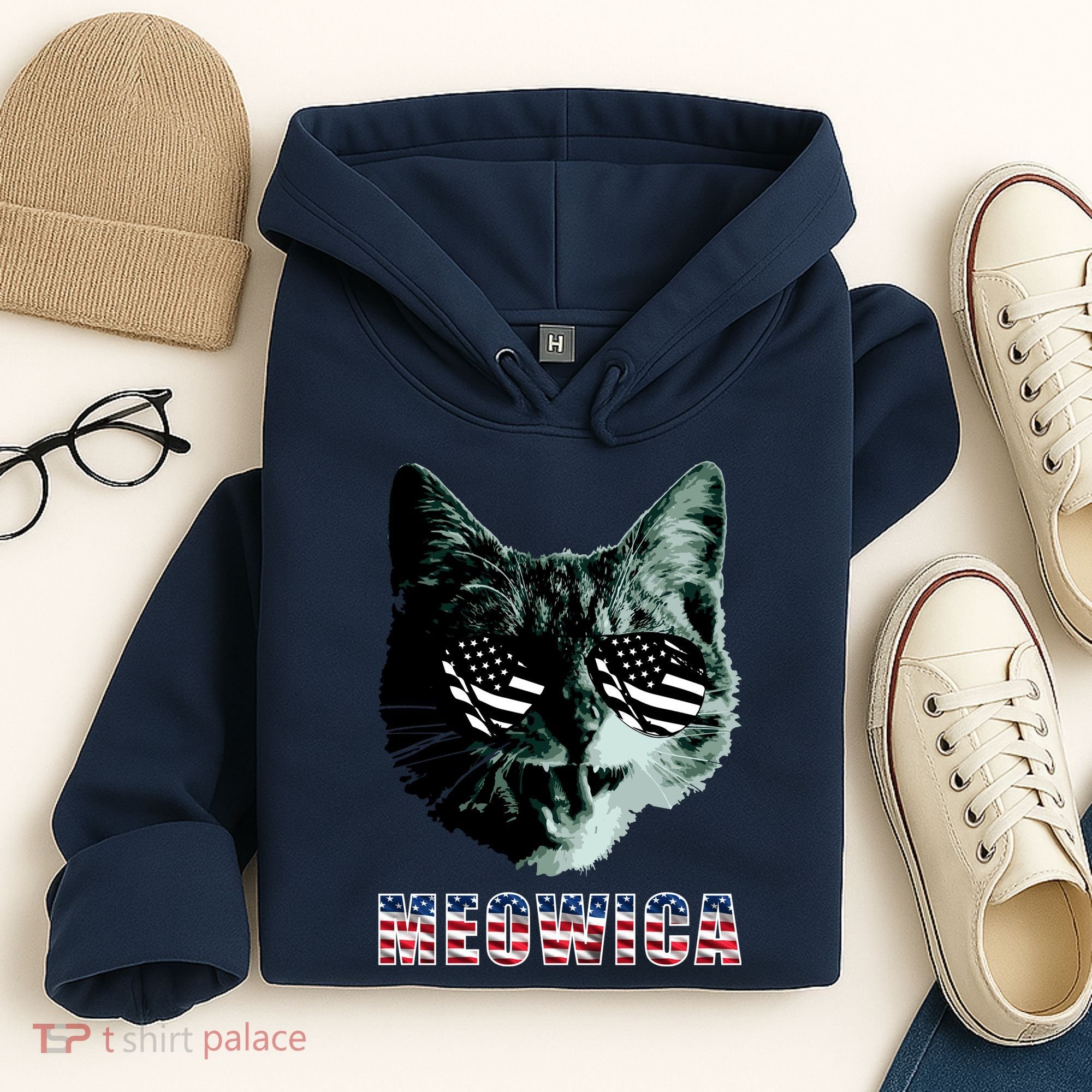 Meowica USA Cat Hoodie