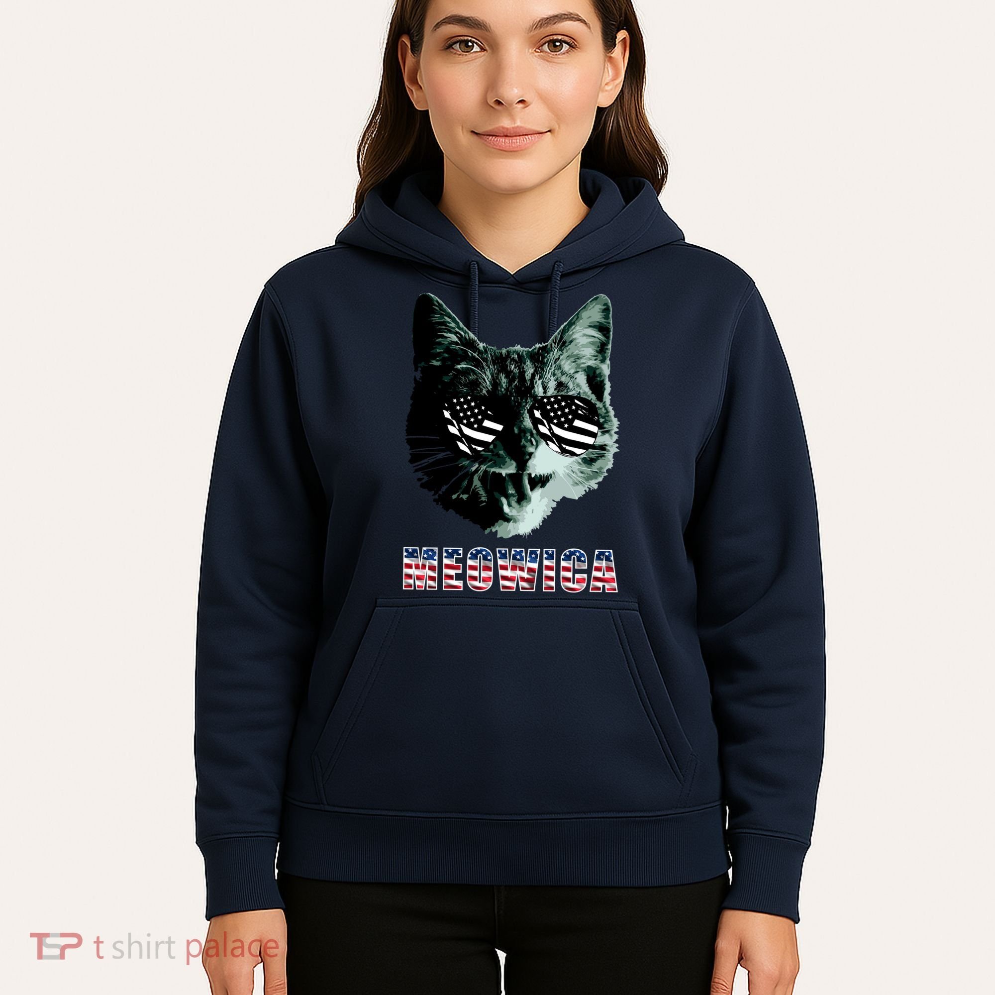Meowica USA Cat Hoodie