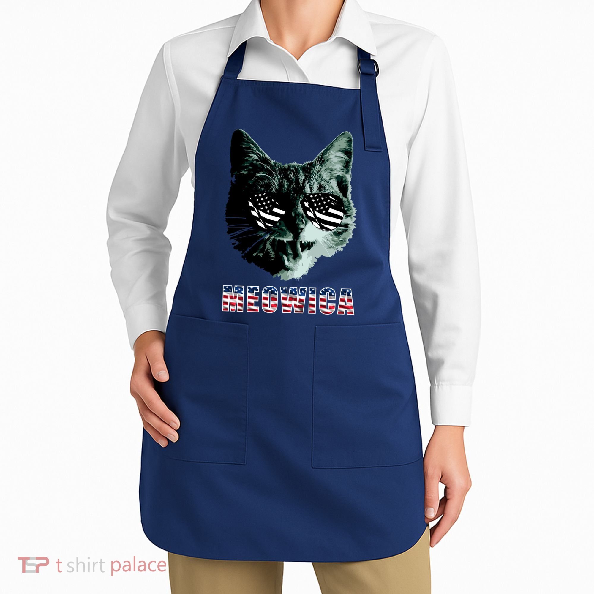 Meowica USA Cat Apron
