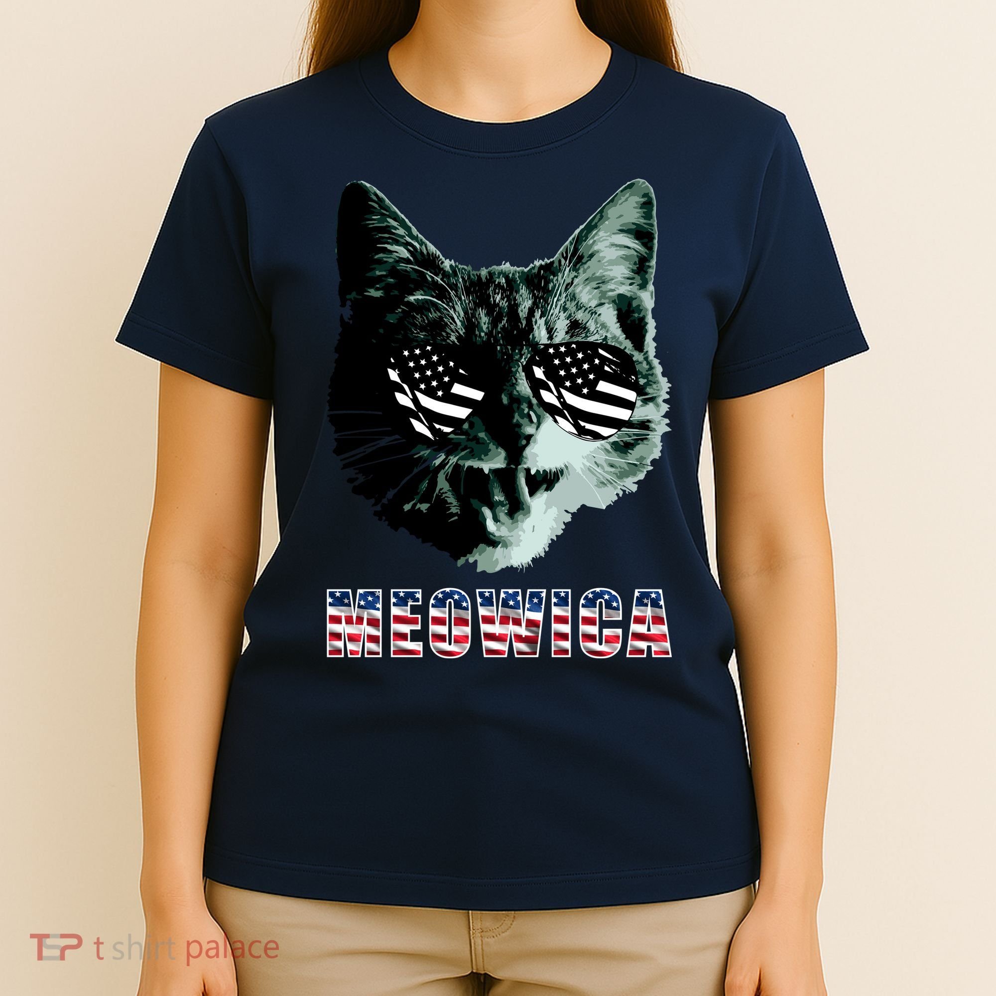Meowica USA Cat T-Shirt