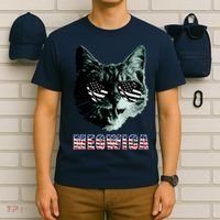 Meowica USA Cat T-Shirt thumb 6