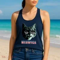 Meowica USA Cat Women's Tank Top thumb 2