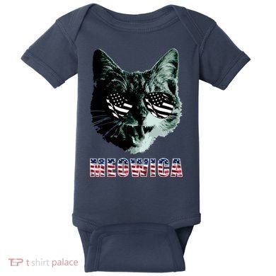 Meowica USA Cat Baby Bodysuit