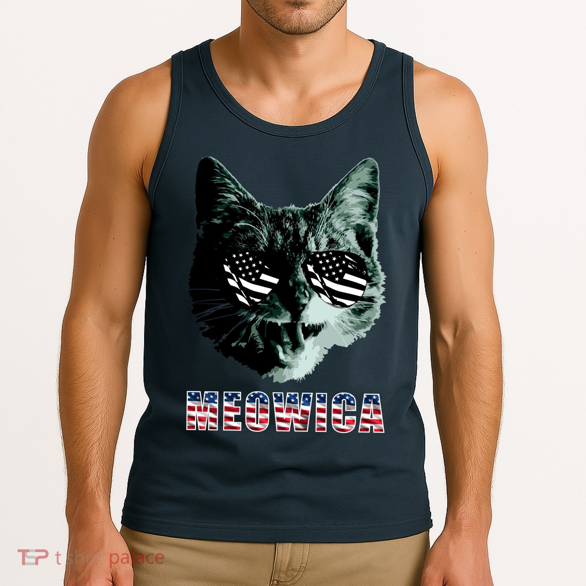 Meowica USA Cat Tank Top
