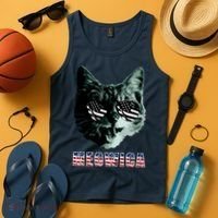 Meowica USA Cat Tank Top thumb 4
