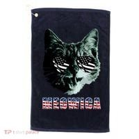 Meowica USA Cat Golf Towel thumb 0