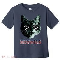 Meowica USA Cat Toddler T-Shirt thumb 0