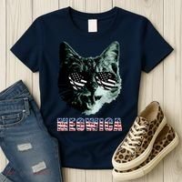 Meowica USA Cat Women's T-Shirt thumb 3