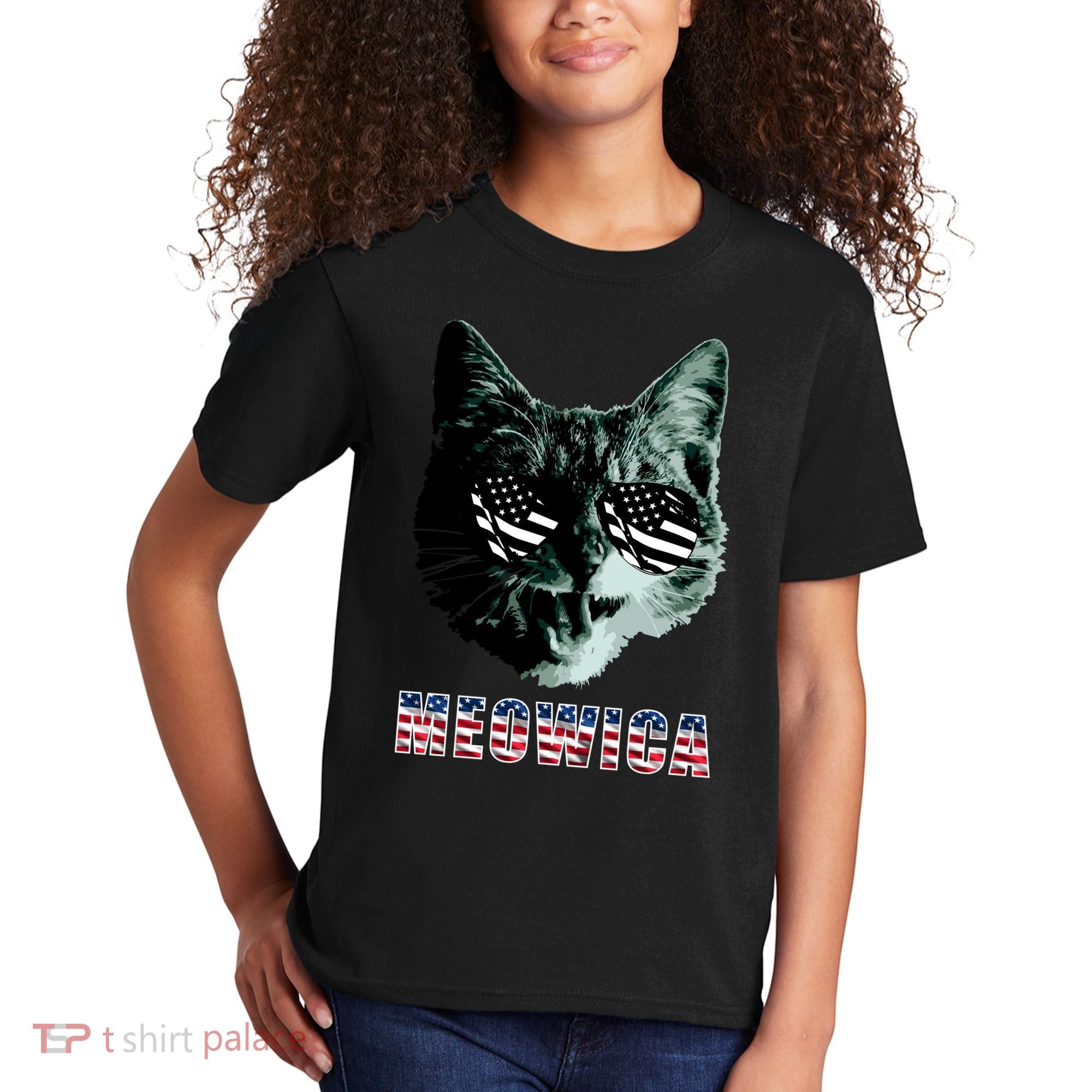 Meowica USA Cat Kids T-Shirt