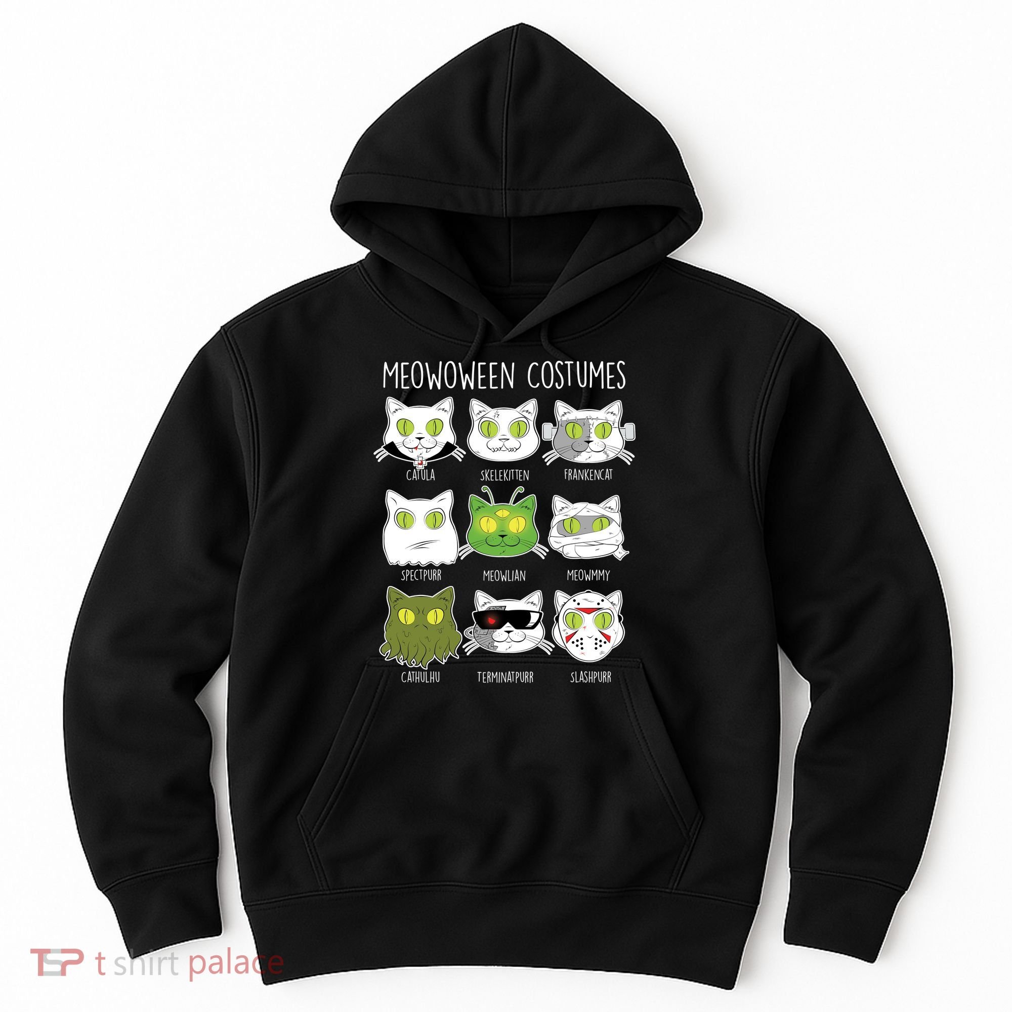 Meowoween Costumes Funny Cat Halloween Hoodie