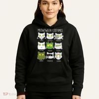 Meowoween Costumes Funny Cat Halloween Hoodie thumb 5