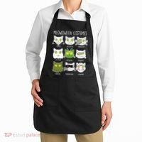 Meowoween Costumes Funny Cat Halloween Apron thumb 2