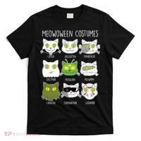 Meowoween Costumes Funny Cat Halloween T-Shirt thumb 0