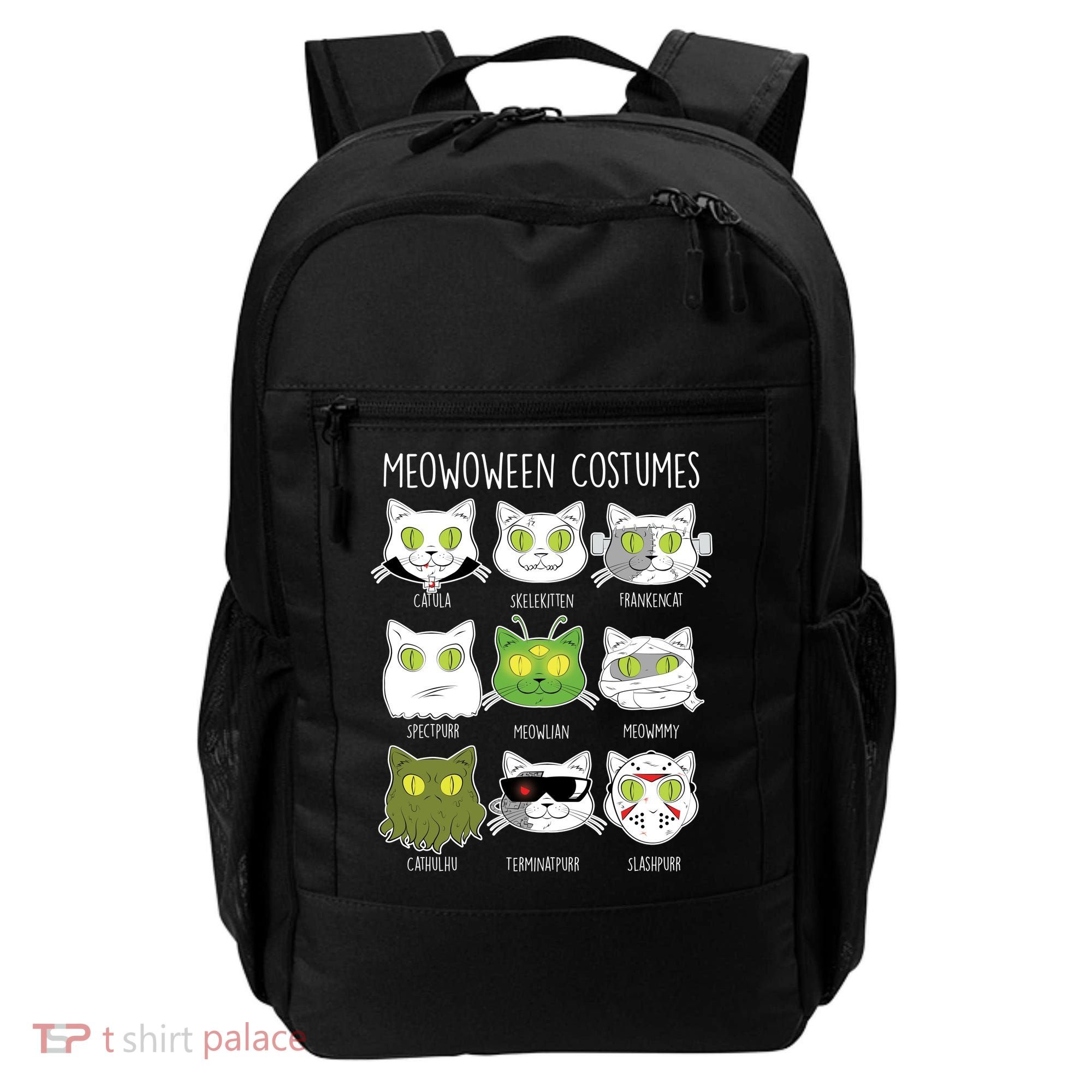 Meowoween Costumes Funny Cat Halloween Backpack