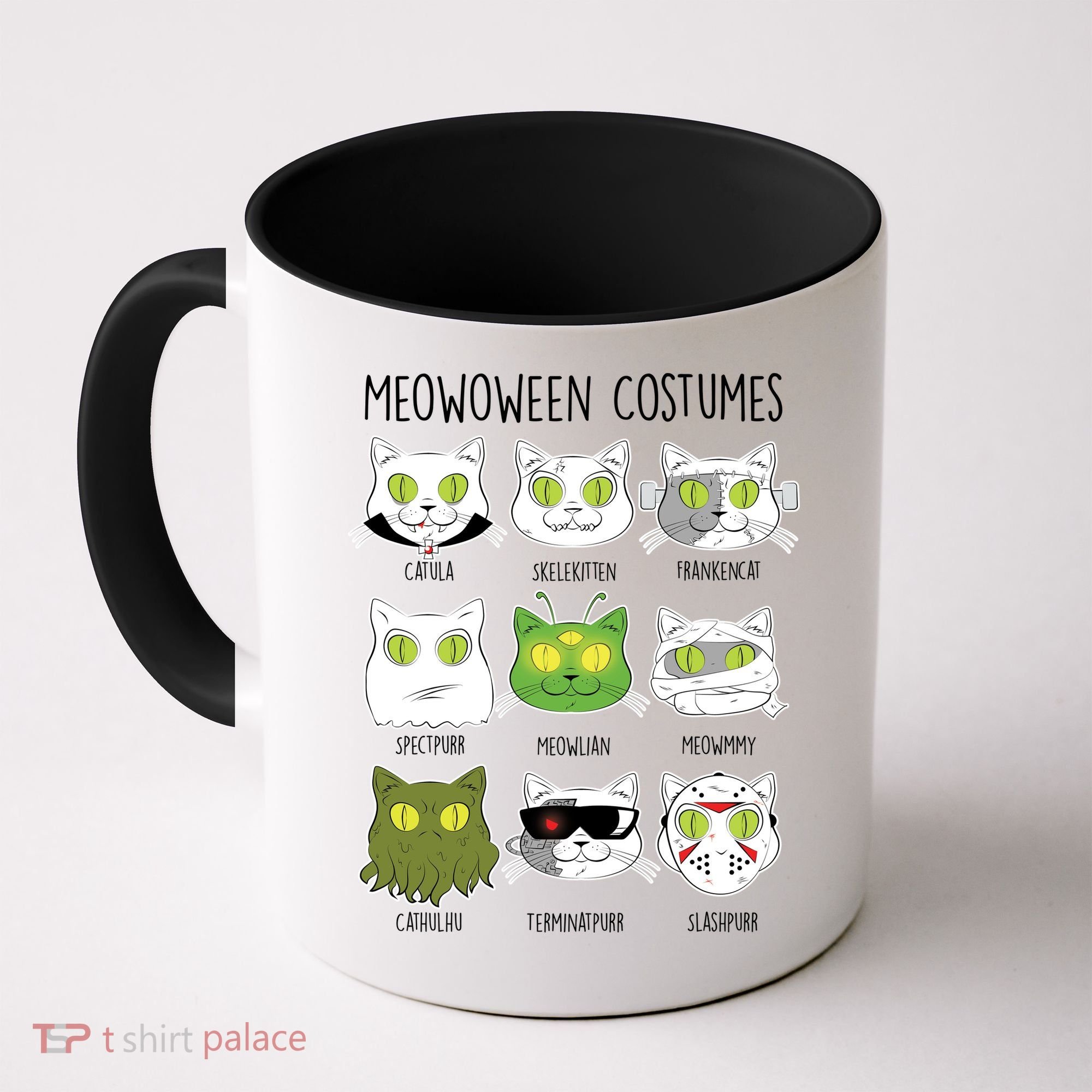 Meowoween Costumes Funny Cat Halloween Coffee Mug