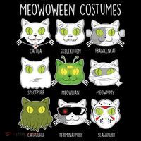 Meowoween Costumes Funny Cat Halloween Women's Hoodie thumb 2