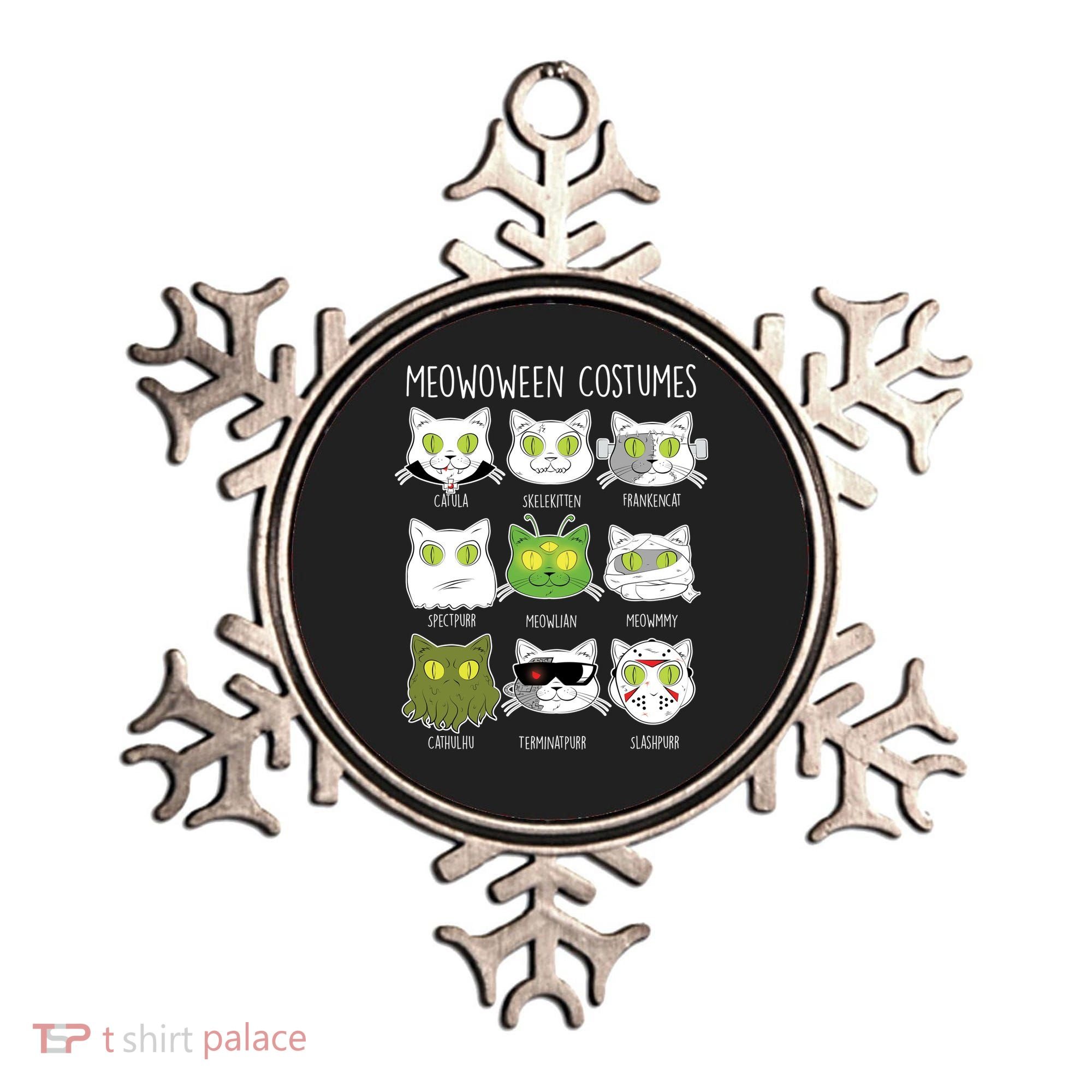 Meowoween Costumes Funny Cat Halloween Ornament