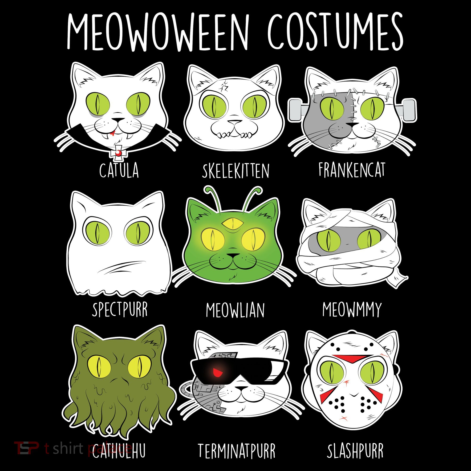 Meowoween Costumes Funny Cat Halloween Women's Tank Top