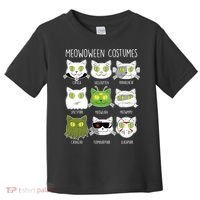 Meowoween Costumes Funny Cat Halloween Toddler T-Shirt thumb 0