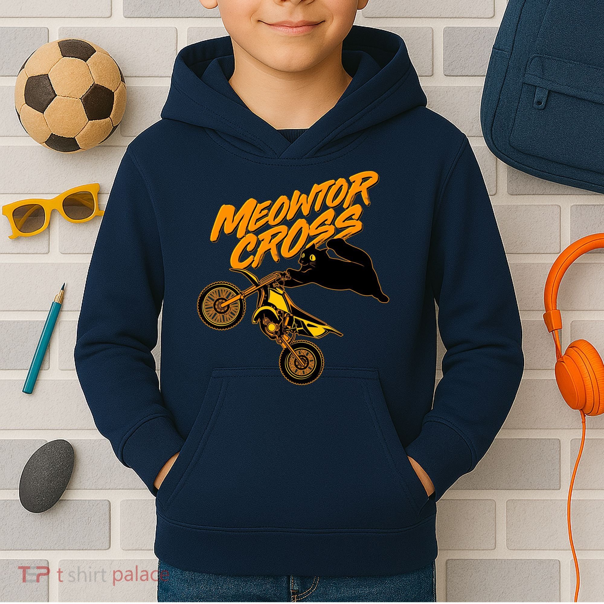 Meowtor Cross Kids Hoodie