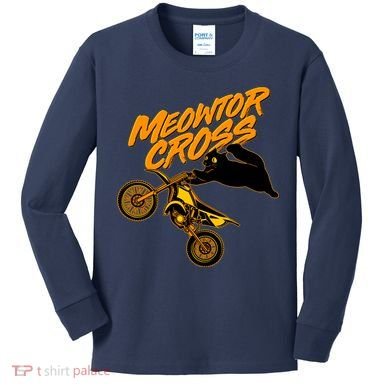Meowtor Cross Kids Long Sleeve Shirt