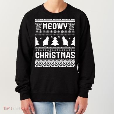 Meowy Cat Ugly Christmas Sweater Women's Sweatshirt