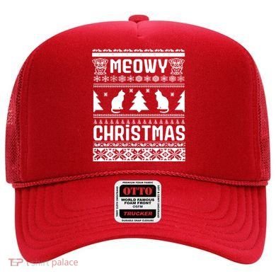 Meowy Cat Ugly Christmas Sweater Hat