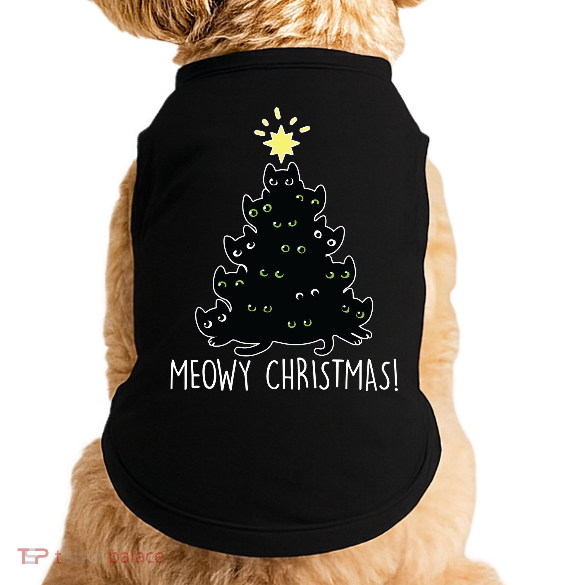 Meowy Christmas Doggie Tank