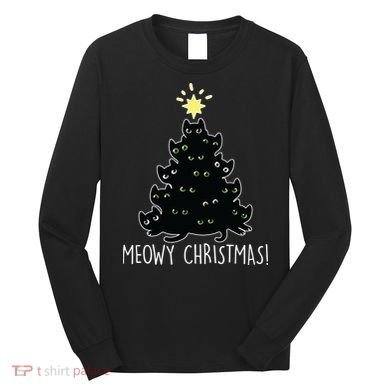 Meowy Christmas Long Sleeve Shirt