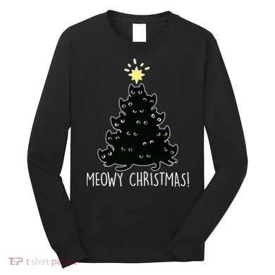 Meowy Christmas Long Sleeve Shirt