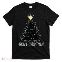 Meowy Christmas T-Shirt thumb 0