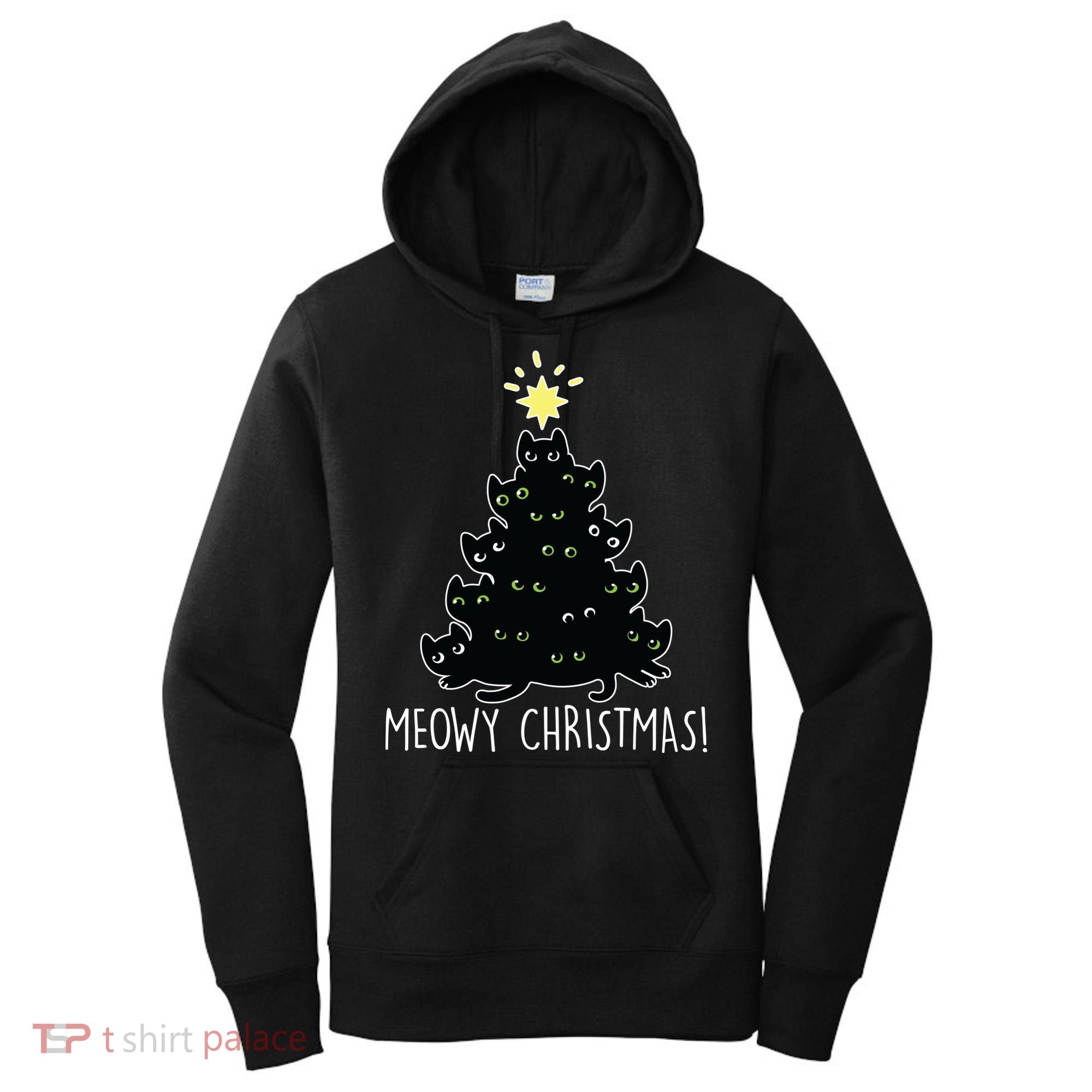 Meowy Christmas Women's Hoodie