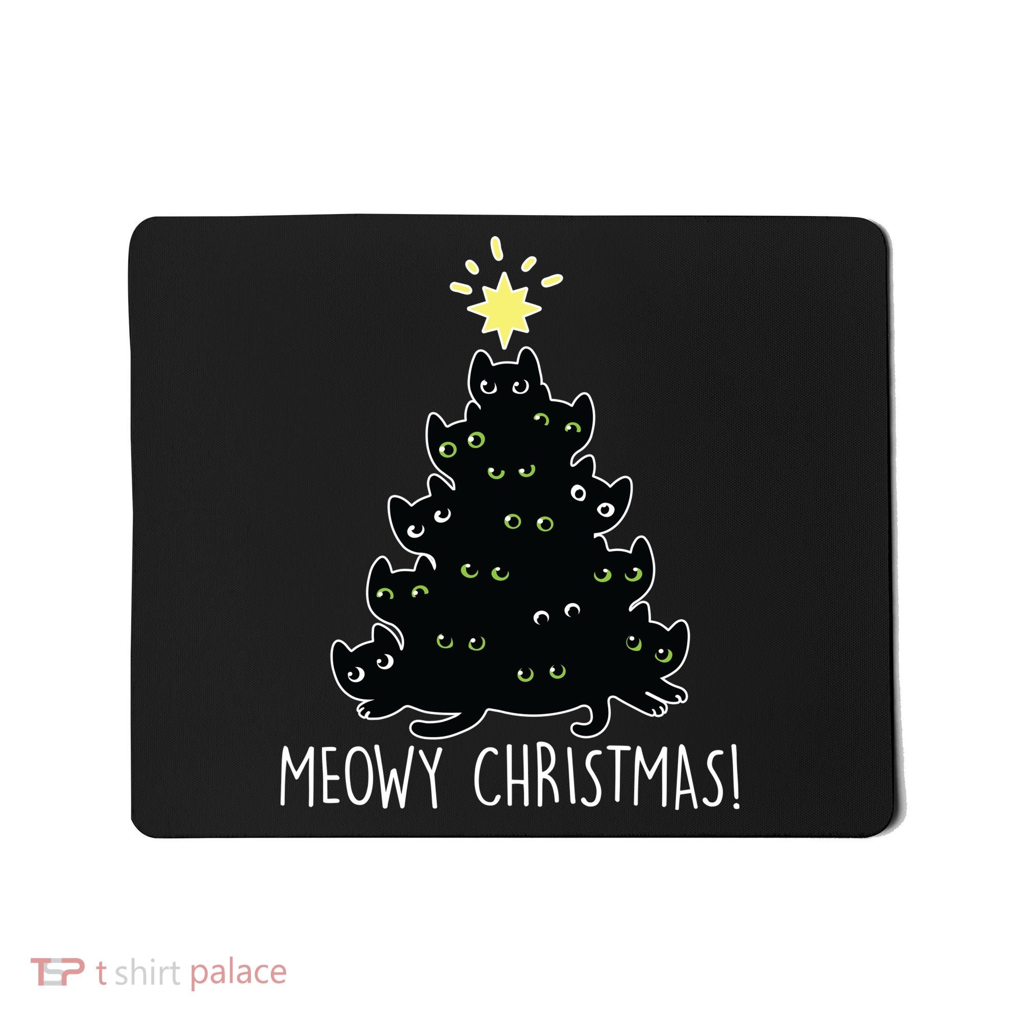 Meowy Christmas Mousepad