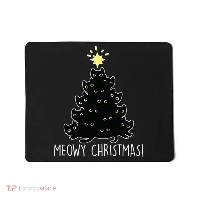 Meowy Christmas Mousepad
