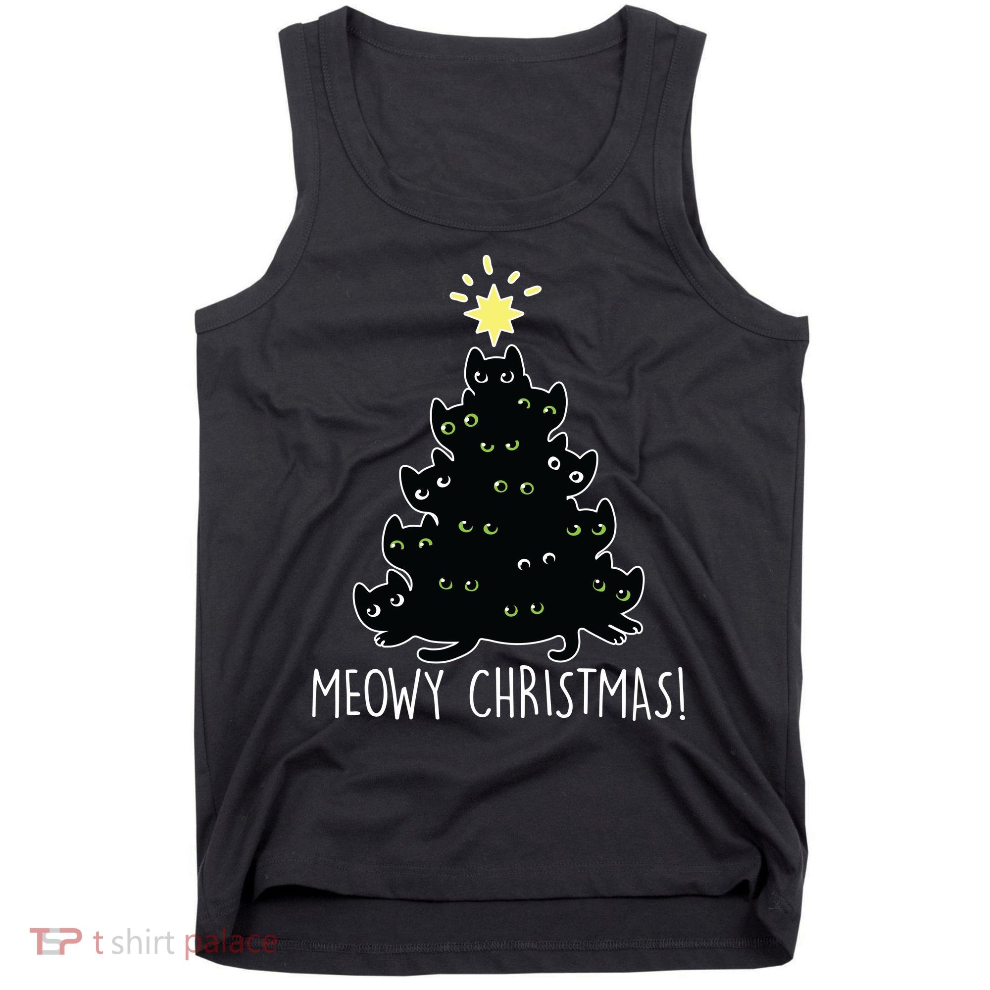 Meowy Christmas Tank Top
