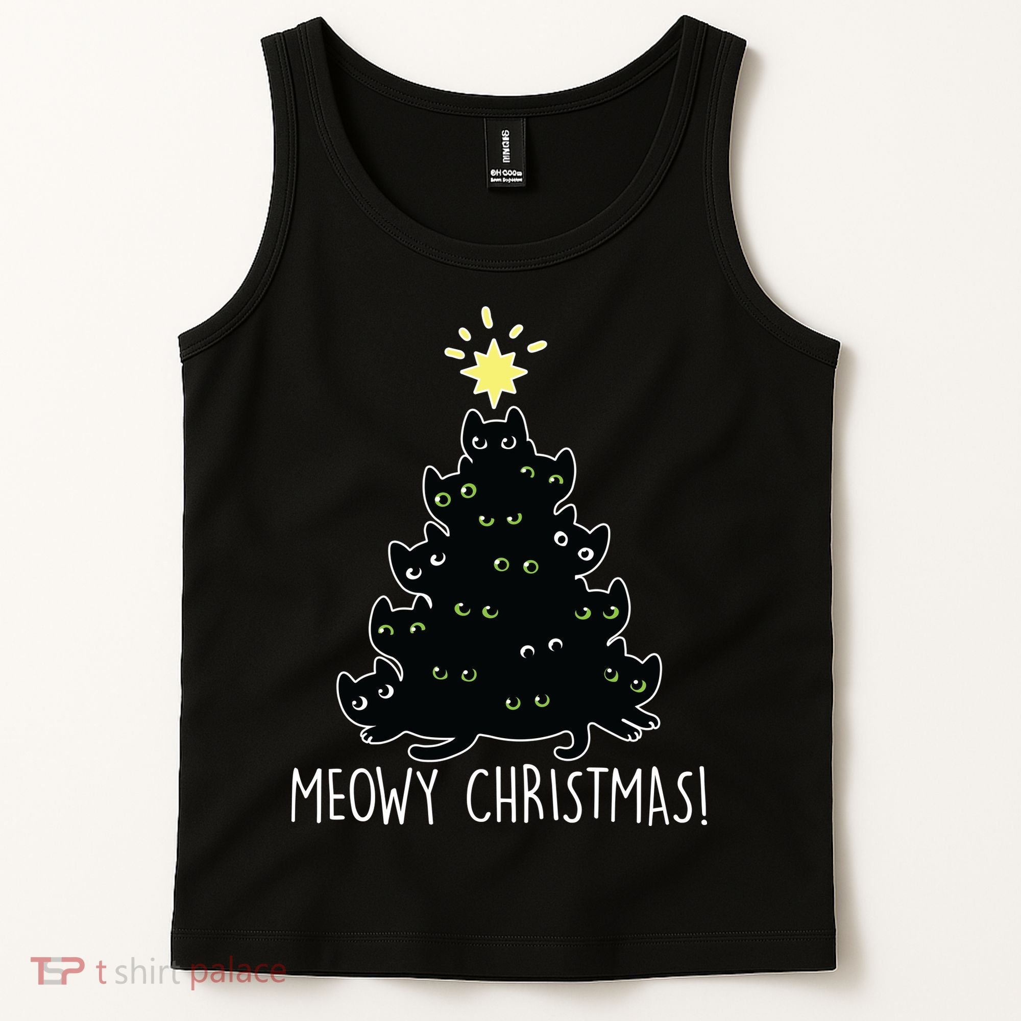 Meowy Christmas Tank Top