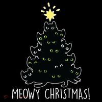 Meowy Christmas Kids Sweatshirt thumb 2