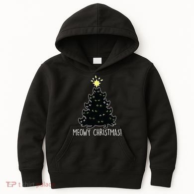 Meowy Christmas Kids Hoodie