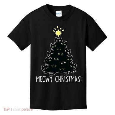 Meowy Christmas Kids T-Shirt