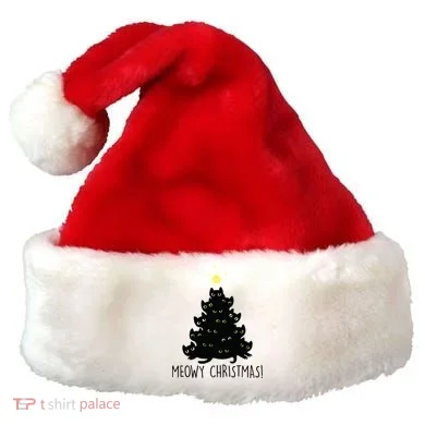 Meowy Christmas Santa Hat