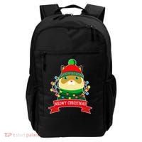 Meowy Christmas Cat Lights Backpack thumb 0