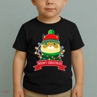 Meowy Christmas Cat Lights Toddler T-Shirt thumb 2