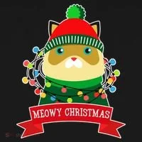 Meowy Christmas Cat Lights Toddler T-Shirt thumb 4