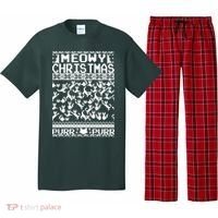 Meowy Christmas Cat Ugly Christmas Sweater Pajama Set thumb 0
