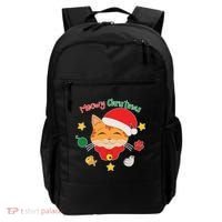 Meowy Christmas Cute Cat Backpack thumb 0